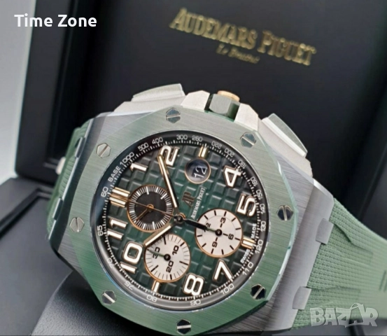 Audemars Piguet Royal Oak Offshore Chronograph 44mm Green & Black Ceramic, снимка 3 - Мъжки - 52998324