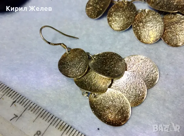 ОРИГИНАЛЕН ЕФИРЕН АРТ ДИЗАЙН СРЕБЪРНИ ОБЕЦИ СРЕБРО 925 ФИНА РЪЧНА РАБОТА 48783, снимка 8 - Обеци - 50354709