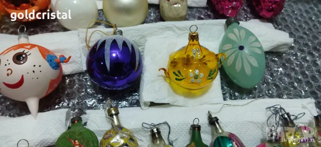 Стари стъклени играчки за елха , снимка 13 - Антикварни и старинни предмети - 38969000