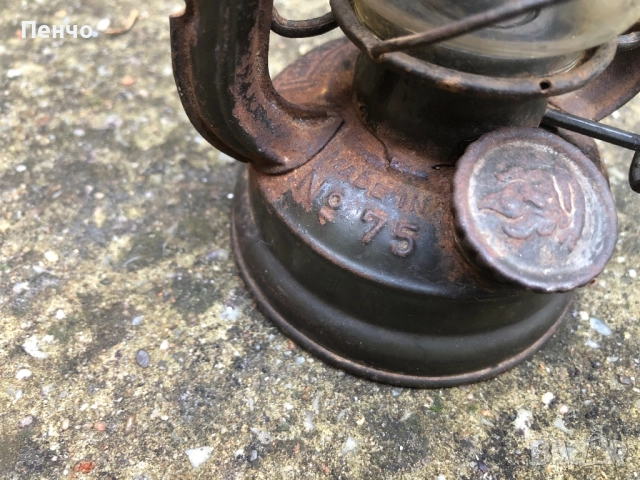 стар немски военен фенер "FEUERHAND №75 ATOM" - WEHRMACHT - WWII - ОРИГИНАЛ, снимка 5 - Антикварни и старинни предмети - 50558987