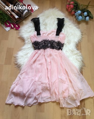 Нова розова рокля с дантела, снимка 6 - Рокли - 9385779