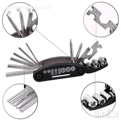 Ключ за велосипед Automat, PA347, Ремонтен комплект