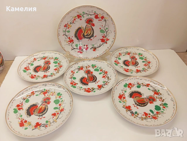 Руски порцелан , снимка 2 - Чинии - 53561097