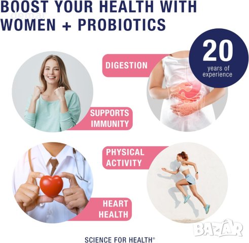 Nordwise Пробиотици за жени, веган, 60 капсули, снимка 5 - Хранителни добавки - 43427561