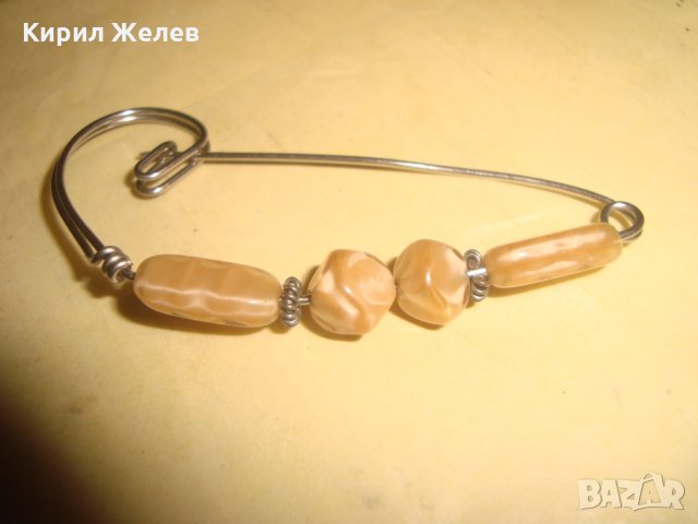 АРТ ДЕКО БРОШКА с СКЪПОЦЕННИ КАМЪНИ - ЯСПИС АРТ ИГЛА 22197, снимка 7 - Други - 34999625