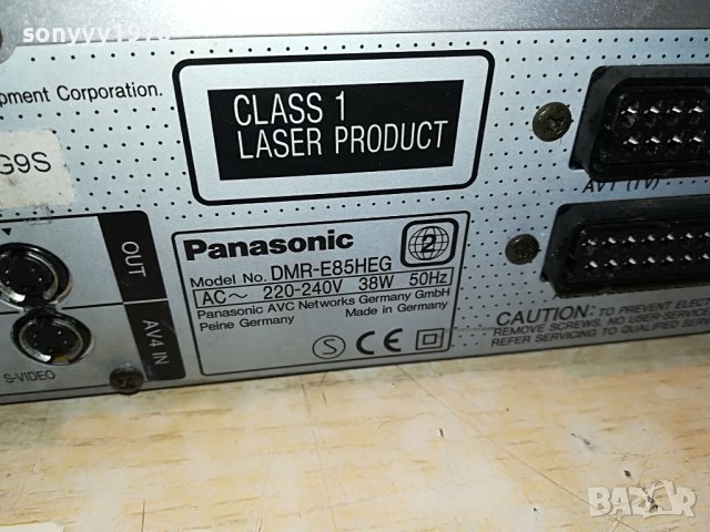 panasonic recorder hdd/dvd-germany 2912221356, снимка 4 - Плейъри, домашно кино, прожектори - 39135773