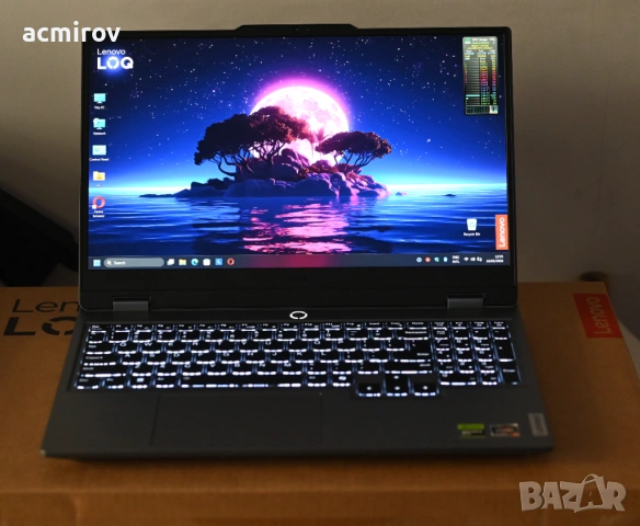 Lenovo LOQ Ryzen 7 7435HS, 15.6" Full HD, IPS, 144Hz, 16GB DDR5, 512GB SSD, RTX 4050, снимка 2 - Лаптопи за игри - 53497166