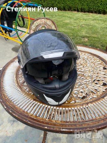 franzandesign scorpio helmet Italia каска за мотоциклет / мотор OPEN face с очила   -цена 100 лв - с, снимка 5 - Аксесоари и консумативи - 40730736