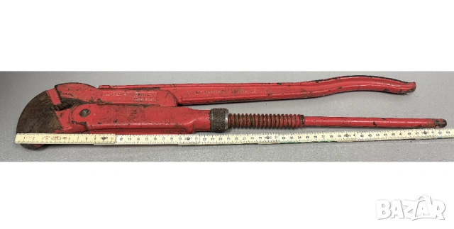 Голям, здрав! Тръбен ключ Rothenberger двураменен с S-челюсти 2 ", 520 мм, 45 °, снимка 9 - Ключове - 53221637