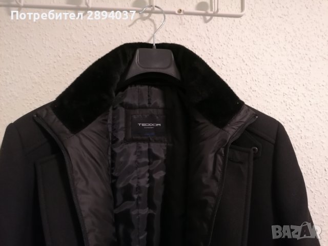 Топ елеганс стил статус лимитирана серия черно мъжко Ново палто яке есен-зима-пролет TEODOR ново