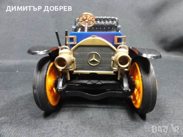 СТАРА РЕТРО ЛАМАРИНЕНА КОЛА ИГРАЧКА MERCEDES SIMPLEX 1902 SCHUCO GERMANY, снимка 8 - Колекции - 52200344