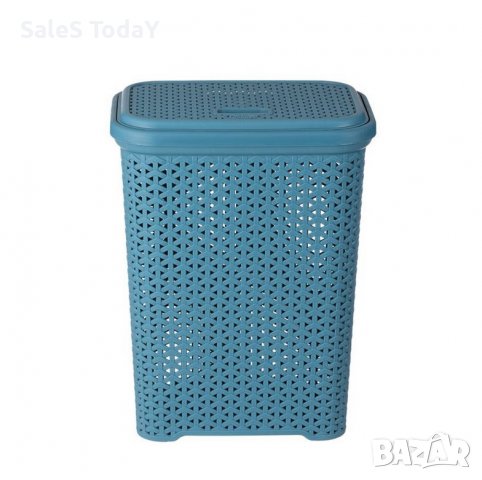 Кош за баня, от ратан, за дрехи, Син , снимка 2 - Други - 38169734