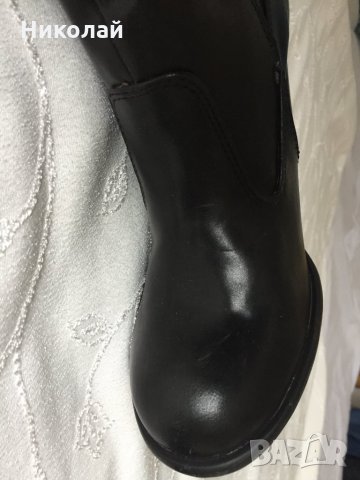 Нови маркови дамски ботуши Cable, 40 номер, естествена кожа отвън, черни без цип, с ток, чисто нови, снимка 5 - Дамски ботуши - 35112889