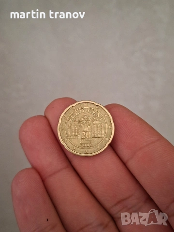 Евро монета на Австрия от 2003 с ГРЕШКА!!!