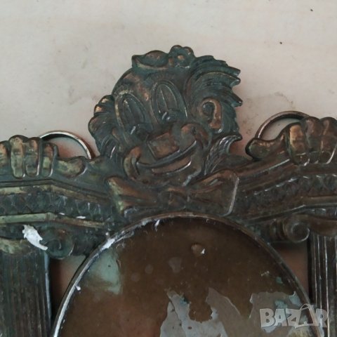 стара метална рамка за снимка, снимка 2 - Други ценни предмети - 40142675