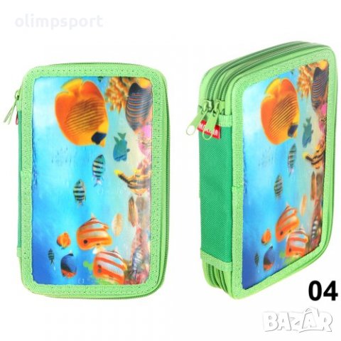 Несесер ученически с 2 отделения и 3D картинка, шит. Всяко отделение разполага с цип за затваряне. Н, снимка 6 - Ученически пособия, канцеларски материали - 37820547