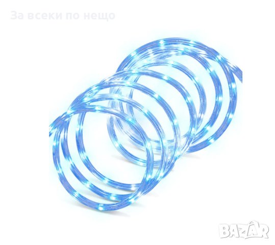 Коледен светещ LED маркуч, 10 м, многоцветен, с адаптор за 220V, снимка 3 - Лед осветление - 43244892