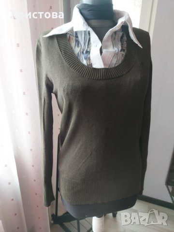 Блуза/пуловер в тъмнозелено EDC - 10,00лв., снимка 7 - Блузи с дълъг ръкав и пуловери - 28322137