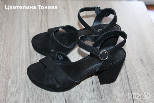 сандали на ток 38номер, снимка 2 - Сандали - 37324621