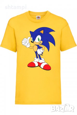 Детска тениска Sonic 005,Соник,Игра,Изненада,Подарък,Празник,Повод, снимка 3 - Детски тениски и потници - 37435298