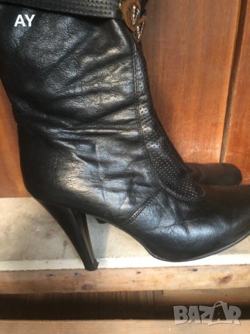 Дамски боти естествена кожа, снимка 3 - Дамски боти - 34879347