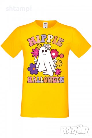 Мъжка тениска Hippie Halloween,Halloween,Хелоуин,Празник,Забавление,Изненада,Обичаи,, снимка 10 - Тениски - 38135440