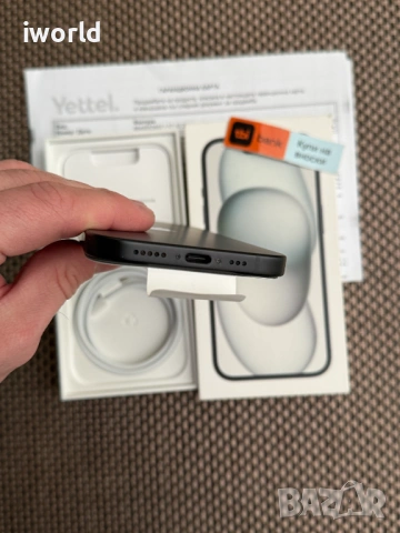 100% Батерия❗️36М ГАР! 📛 iPhone 15❗️ Лизинг от 19€/мес ❗️Black черен 128гб , снимка 8 - Apple iPhone - 53231170