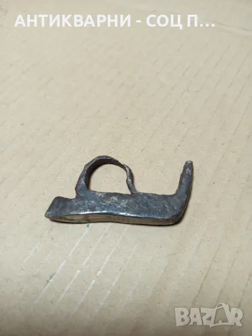 Соц Стар Ръчно Кован Чакмак За Палене На Огън., снимка 3 - Антикварни и старинни предмети - 49945902