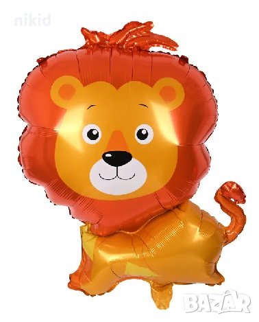 Лъв лъвче цял ръст балон фолио фолиев хелий или въздух парти рожден ден