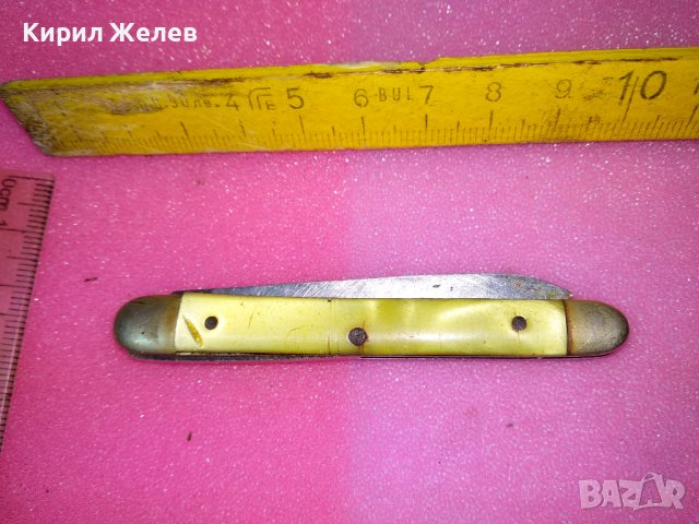 СТАРО РЯДЪК КОЛЕКЦИОНЕРСКИ МОДЕЛ ДЖОБНО НОЖЧЕ ПЕТКО ДЕНЕВ НЕРЪЖДАВЕЙКА РАНЕН СОЦ НРБ 43149, снимка 8 - Колекции - 44035174