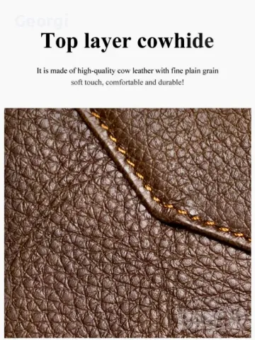 Кафява Елегантна и Дизайнерска бизнес чанта SCHLATUM* (куфарче за лаптоп 15”), снимка 15 - Чанти - 49280853