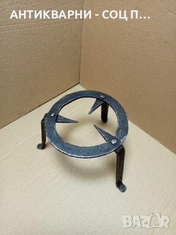 Соц Стар Ръчно Кован Саджек Пиростия За Огнище Номер 7., снимка 3 - Антикварни и старинни предмети - 51044922