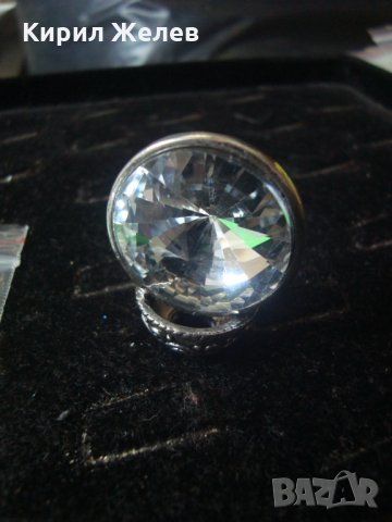 ПОСРЕБРЕНА ВИСУЛКА с МНОГО ГОЛЯМ и КРАСИВ ЦИРКОНИЙ КРИСТАЛ РОМБОИДЕН ВНОС от АНГЛИЯ 22278, снимка 8 - Други - 32984585