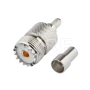 Конектор SO239 UHF Female за кримпване с кабел RG58, снимка 1