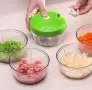 Мини Ръчен механичен чопър за плодове и зеленчуци Nicer Dicer Plus, снимка 3