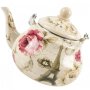 Емайлиран чайник с винтидж декор 2л / 70784, снимка 1 - Аксесоари за кухня - 43295218
