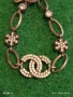 Сребърна гривна с логото на Chanel инкрустирани кристали 40200, снимка 3