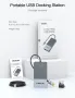 Докинг станция 11 в 1, USB 3.0, HDMI, Сив, снимка 10