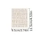 Латиница Букви Азбука шевове главни печатни букви силиконов молд форма за украса торта с фондан, снимка 3