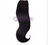 Чисто нова коса 100% естествен косъм,черен цвят, дължина 65 см със закопчаване на 4 реда, снимка 6