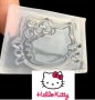 Hello Kitty Коте Кити глава мини силиконов молд форма калъп за фондан смола бижута шоколад, снимка 1 - Форми - 32660716