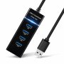 Високоскоростен USB хъб, Модел Combo 4, Разклонител, 4 порта, USB 3.0, снимка 3