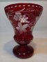 Кристална ваза Bohemia рубинен кристал , снимка 1 - Вази - 38056506