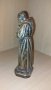 Стара колекционерска статуетка на Падре Пио 21 см от смола. Бронзов ефект., снимка 3