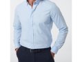 Мъжка памучна риза в светлосиньо Jimmy Sanders - XL, снимка 1 - Ризи - 43084893