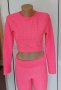 Спортен екип в неоново розов цвят, снимка 2