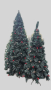🎄 Изкуствена елха с червен глог и шишарки, снимка 1 - Изкуствени цветя - 44895700