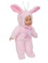 Кукла Бебе Облечена като Зайче Розово 34см, снимка 2