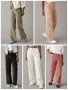 Дамски свободен прав панталон от рипсено кадифе в едноцветен цвят, 5цвята - 024