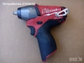 Milwaukee M12 12V 3/8 Ударен Гайковерт Безчетков Оригинален 2454-20, снимка 2